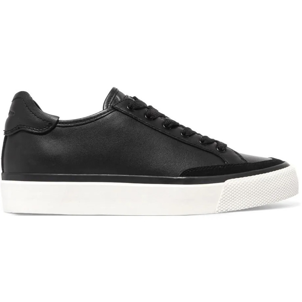 rag & bone Army Suede-Trimmed Leather Sneakers - Picture 2 of 8
